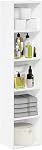 Furinno Luder Bookcase/Book/Storage, Organizing Shelves, 5-Tier Cube, White
