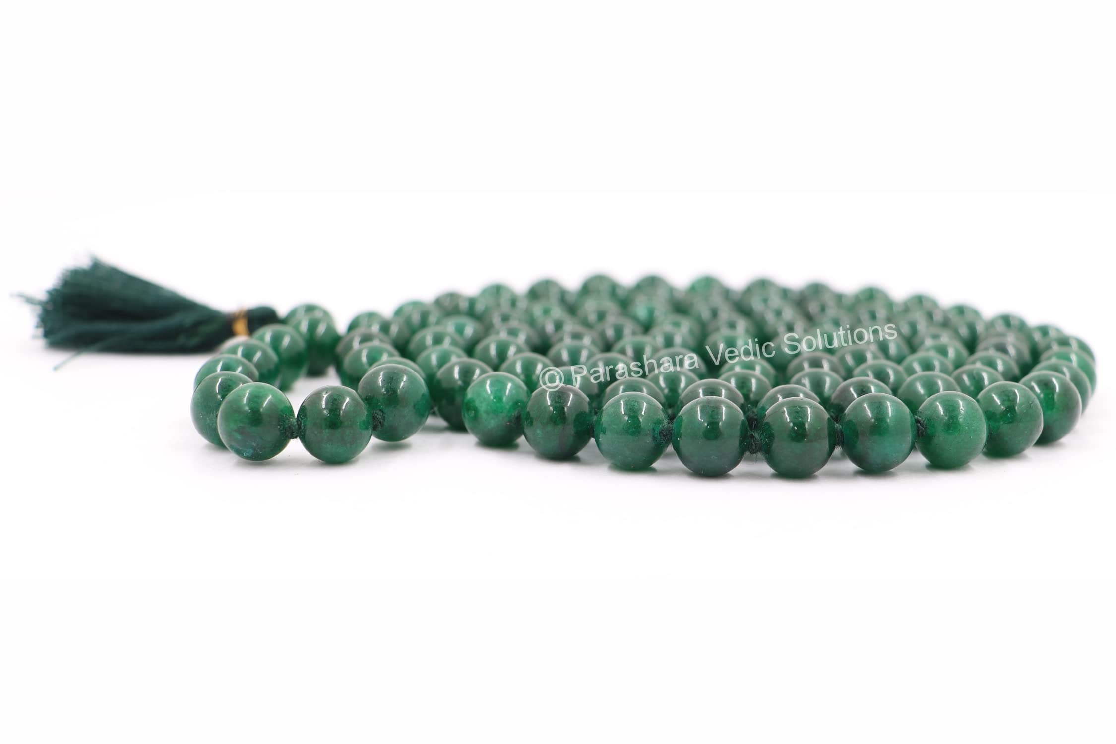 Green Hakik Mala - Authentic Agate Prayer Beads -5