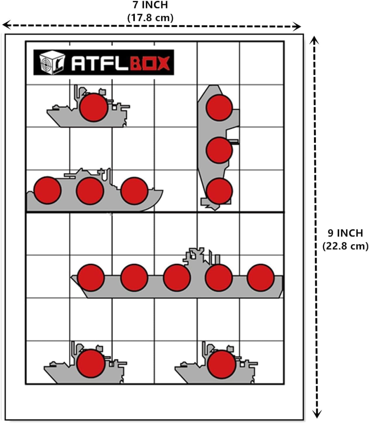 Atflbox Piège à Cible pour Pistolet BB 17.8 x 22.9 cm avec Cible en Papier 10-20 pièces et cibles de tir rotatives pour Airsoft, Pistolet BB, Fusil