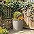Kante 12.6" Concrete Cylinder Planter, Large Weather Resistant Concrete Planter with Drainage Hole & Rubber Plug, Handcrafted for Indoor Outdoor Plants & Patio Decor, Weathered Concrete Finish
