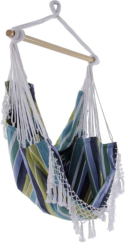 Vivere - Hamaca de algodón con barra esparcidora de madera dura, capacidad de 250 lb (Arrecife Cayo)
