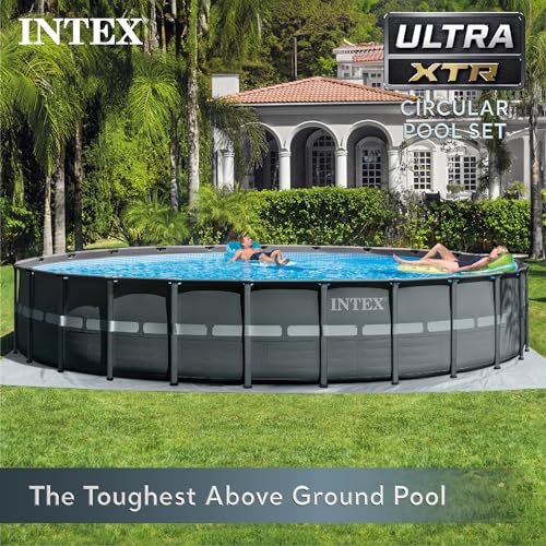Intex-Ultra-XTR-Frame-18-x-52-Above-Ground-Swimming-Pool-with-Sand-Filter-Pump-Ladder-Cover-Maintenance-Accessory-Kit-with-Vacuum-and-Skimmer Intex Ultra XTR Frame 18 x 52 Above Ground Swimming Pool with Sand Filter Pump Ladder Cover Maintenance Accessory Kit with Vacuum and Skimmer