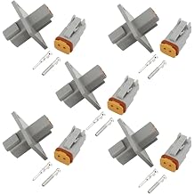 5 Sets DT Waterproof Wire Connector DT04-2P-L012 Male/Female 2 Pin Automotive Sealed Plug With Pins