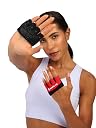 BURNLAB Workout Gloves,Short Micro Weight Lifting Gloves Grip Pads with Full Palm Protection & Extra Grip for Men Women Weightlifting,Gym,Cross Training,Powerlifting,WODs (Black & Red, L) gallery image
