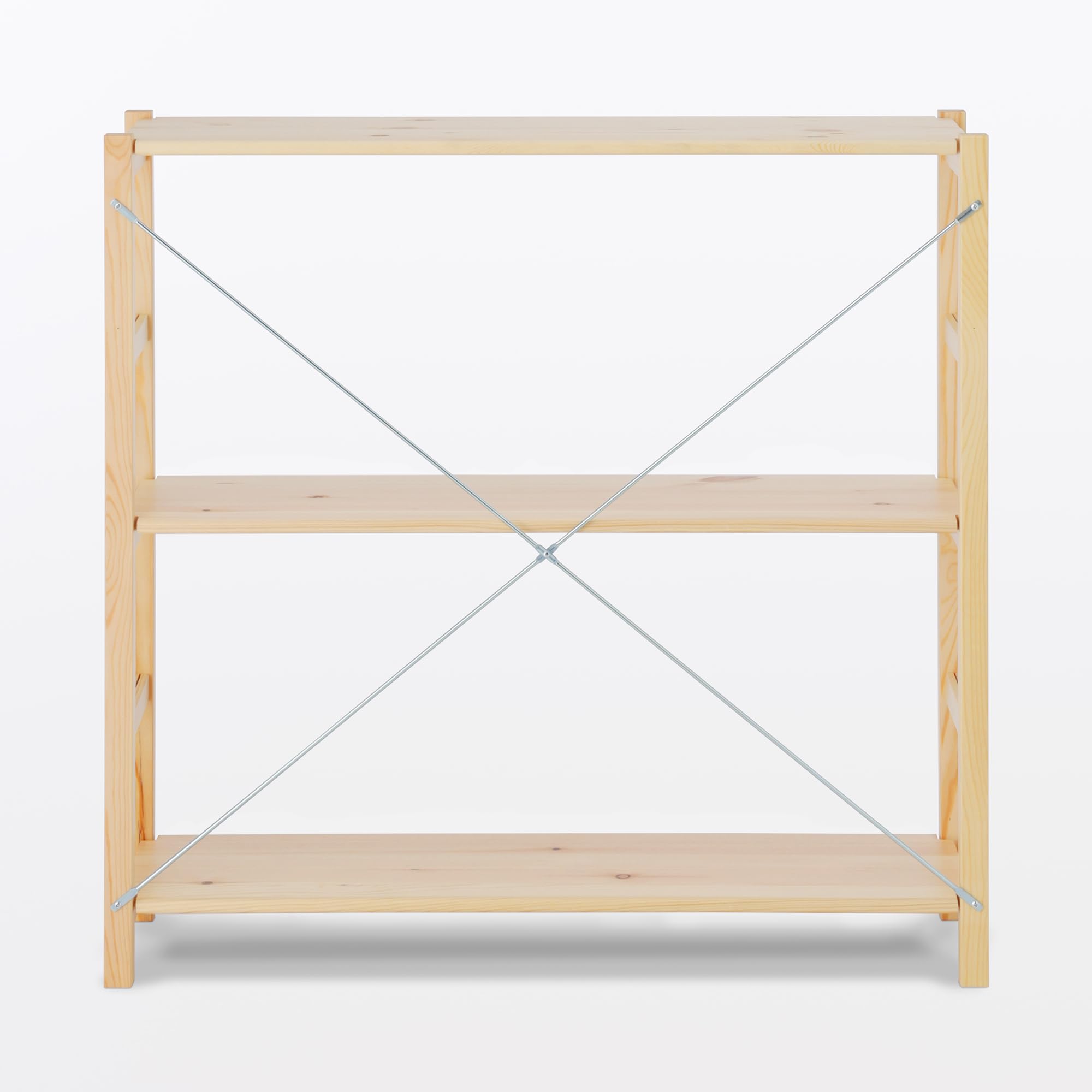 Amazon｜無印良品 パイン材ユニットシェルフ 小 幅86×奥行26×高さ83cm