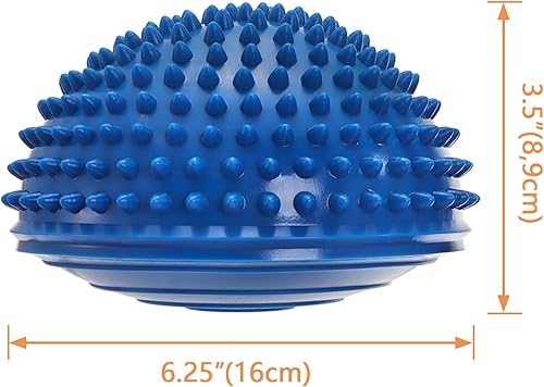 Miniatura 3 de Fasmov Balance Pods Equilibrio Erizo Estabilidad Entrenador Puntos con Bomba, Juego de 6