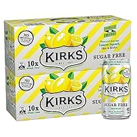 Kirks Lemon Squash Sugar Free Soft Drink Multipack Cans 20 x 375 mL