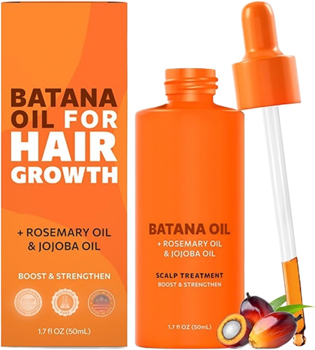 Compact Hair Growth Oil, Gentle Regrowth Hydration, 13/5/5 centimeter anti-breakage voedende oliën, moisturizing voor dun droog, krullend beschadigd haar, scalp massage