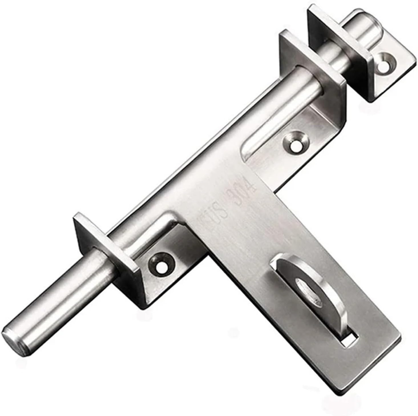 Slide Bolt Gate Latch Bolt Heavy-Duty Left and Right Bolts Sliding Bolt Door Lock Latch Adjustable Door Bolt Door Lock and Bolt Combo