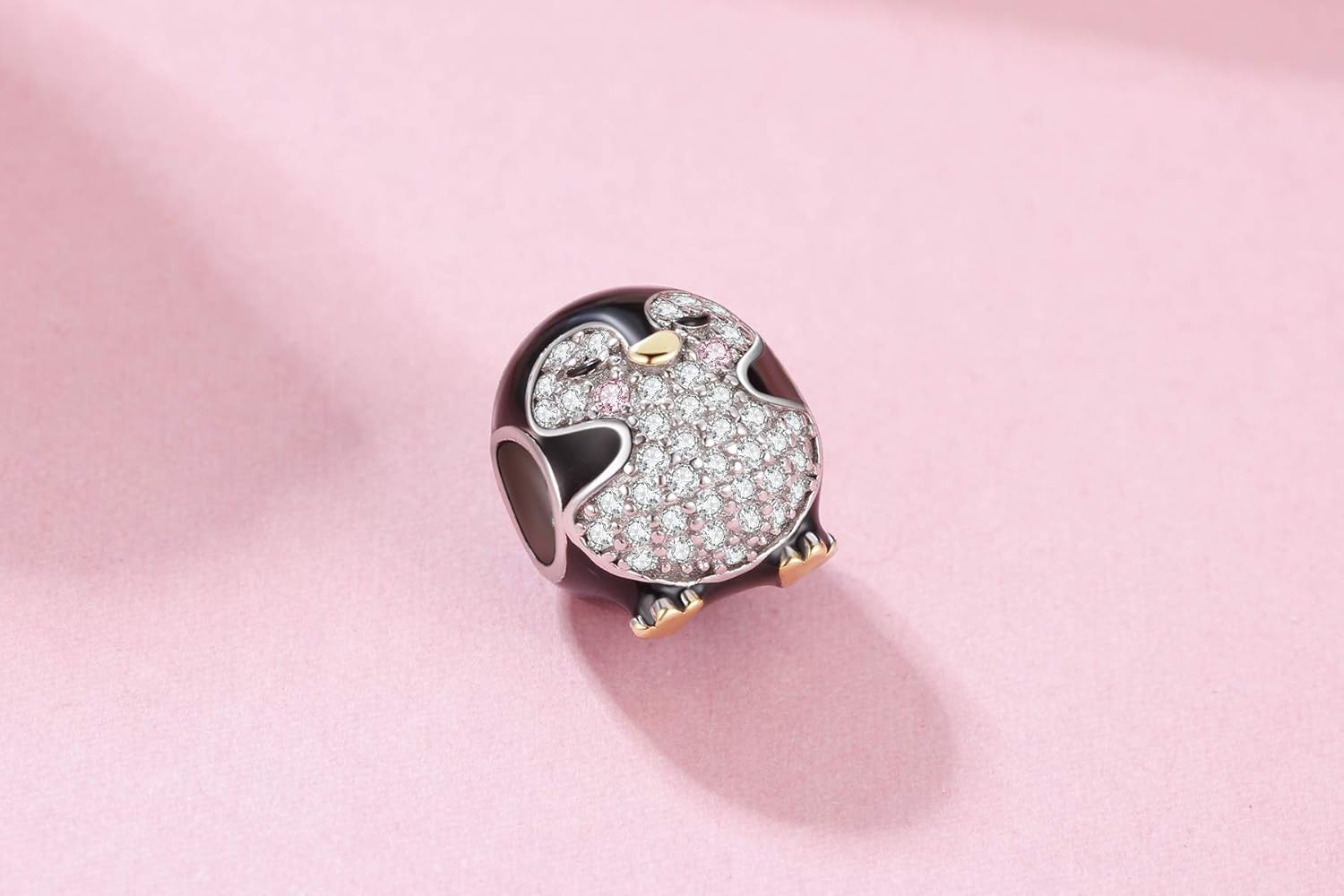 ARTCHARM Family,Rainbow,Penguin Charms 925 Sterling Silver Beads Fit Women's Bracelets & Necklaces, Happy Birthday Charms for Women (Penguin Charm) - Image 3