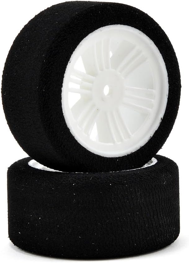Contact 12mm Hex 30mm 1/10 Nitro Sedan Foam Rear Tires (2) (White) (42 Shore)
