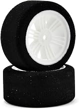Contact 12mm Hex 30mm 1/10 Nitro Sedan Foam Rear Tires (2) (White) (42 Shore)
