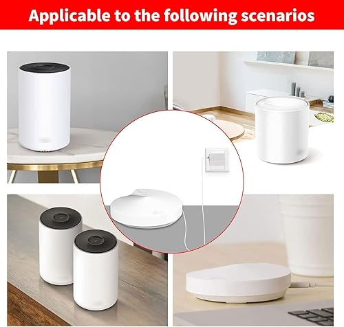 Miniatura 4 de MEROM Cable de alimentación compatible con TP-Link Deco Mesh WiFi System Modelos S4 M3 P9 M4 Cargador de repuesto para X20 X55 X60 X68 Router
