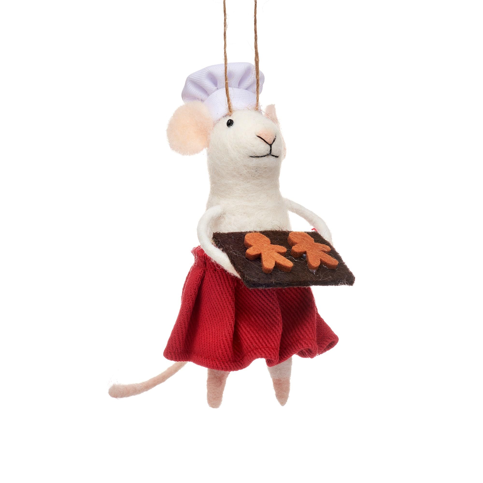 Sass & Belle Red Mary Baker Mouse Hanging Decoration