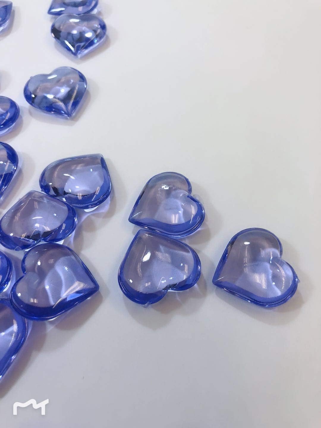 Purple Acrylic Hearts for Vase Filler, Table Scatter, or Decoration - 4 Pounds, (Approx. 900 Pcs.) (Purple)