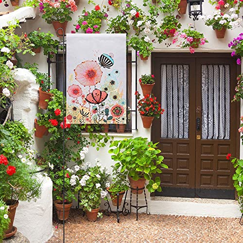 Blank Sublimation Garden Flag 12" x 18" DIY Lawn Flags Polyester Outdoor Single-sided Flag with Free Anti-Wind Clip and Stopper Yard Flag for Garden Or Yard Decoration 10 Pack - Image 4