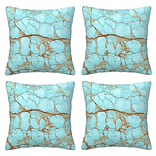 Housse de coussin douce effet marbre craquelé pour décoration raffinée - 2