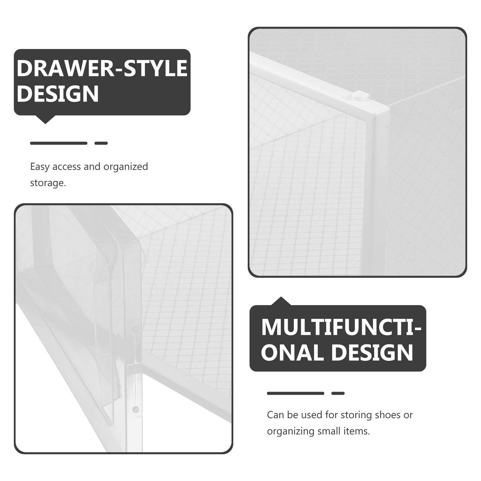 Generico 6 Pezzi Scatola Scarpe Trasparente Impilabile, Shoe Storage Box Organizer, Design a Cassetto, in Pp, per Scarpe, Armadio e Ingresso
