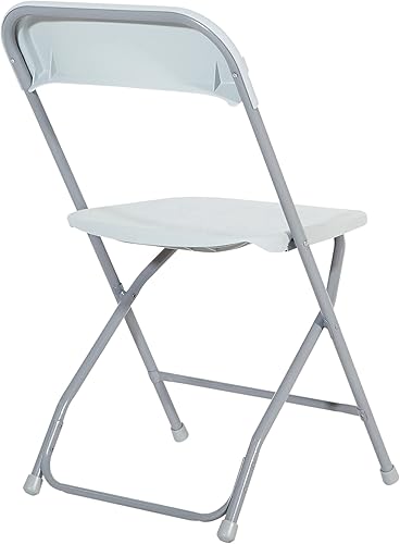 Miniatura 15 de Muebles de resina Office Star para uso en interiores o exteriores, juego de 3 piezas, 2 bancos plegables y mesa de 6 pies