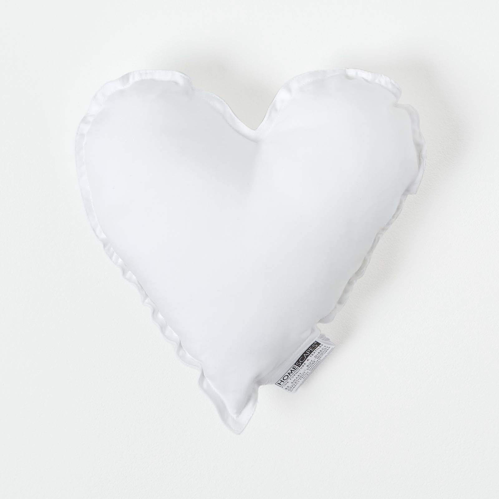 Homescapes (40 Cm (16")) Super Microfibre Heart Shaped Cushion Pad Insert