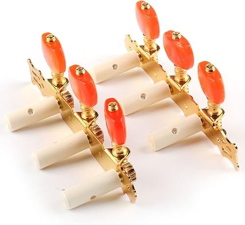 Vista 18 de Mr.Power Afinadores de guitarra, cabezales de máquina de 3+3 juegos de teclas de afinación, clavijas de cuerda para guitarra clásica