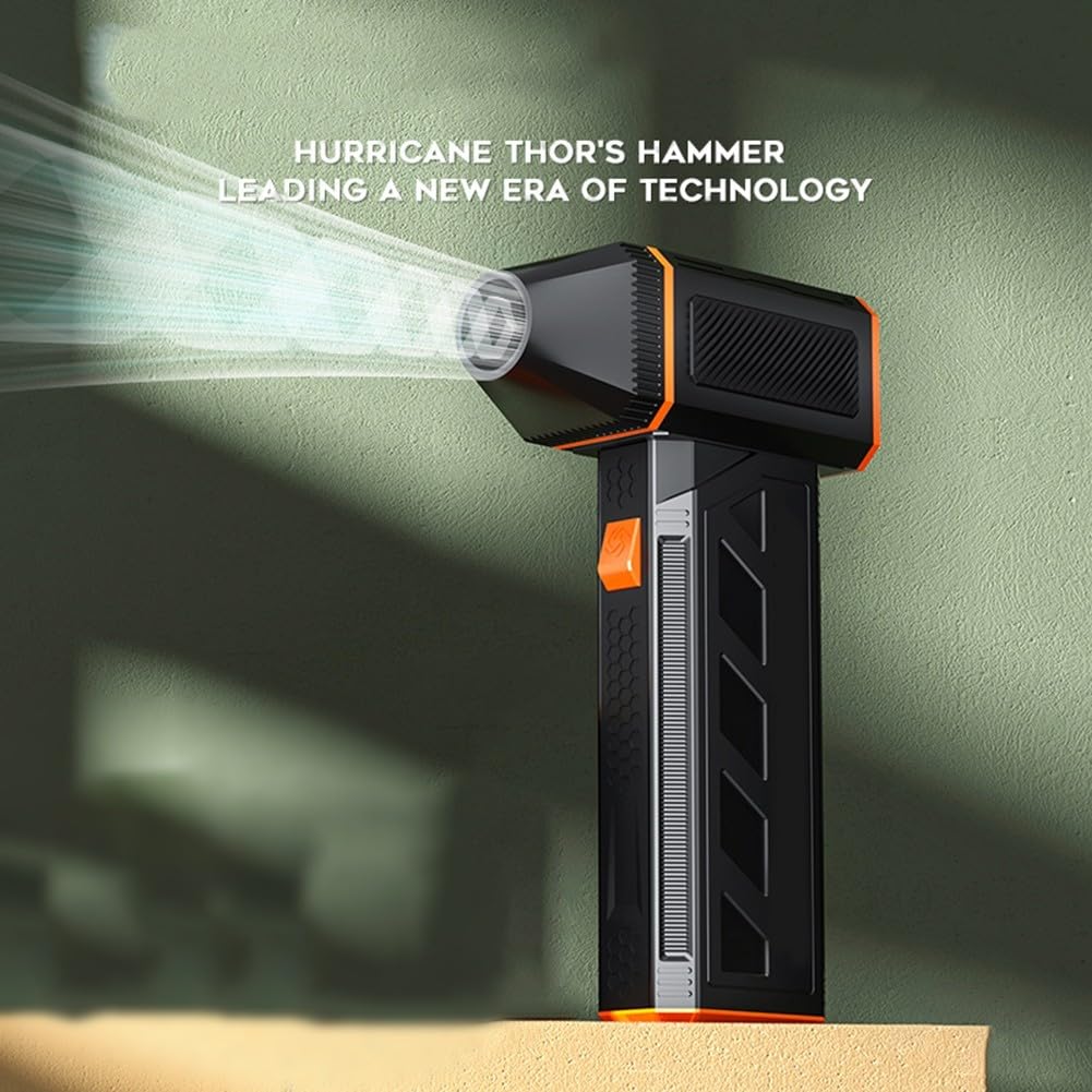 Plumero de aire compacto y ligero con ventilador turbo jet, 130000 RPM, 120 W súper potencia