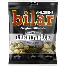Ahlgrens Bilar Liquorice Swedish Salt Liquorice Salmiac Marshmallow Tyres Soft and Tough Sweets 100 g