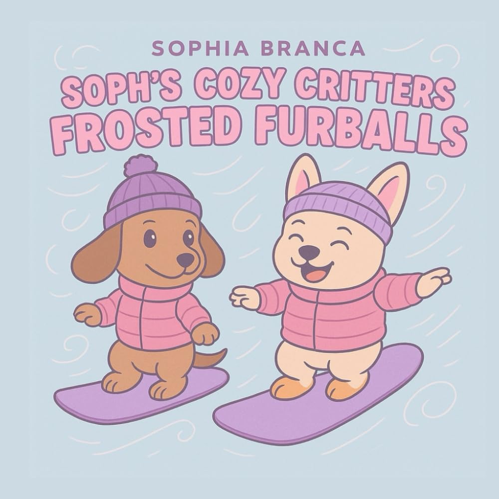 Frosted Furballs: Cozy Critters Skiing & Snowboarding Winter Coloring Book: Adorable Puppies Enjoying Winter Activities, Puffy Jackets, Snowy ... Coloring Pages for Kids and Animal Lovers