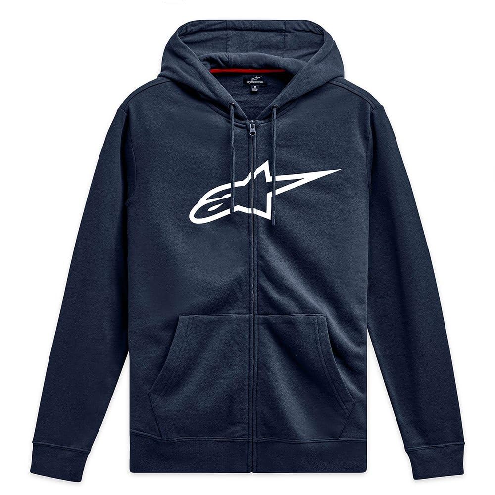 Alpinestars Original Logo Felpa Con Cappuccio, Navy/White, S Uomo - 4