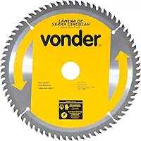 Vonder, Lâmina De Serra Circular Com Dentes De Metal Duro/Vídea, 185 Mm X 20 Mm, 60 Dentes.
