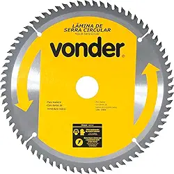 Vonder, Lâmina De Serra Circular Com Dentes De Metal Duro/Vídea, 185 Mm X 20 Mm, 60 Dentes.