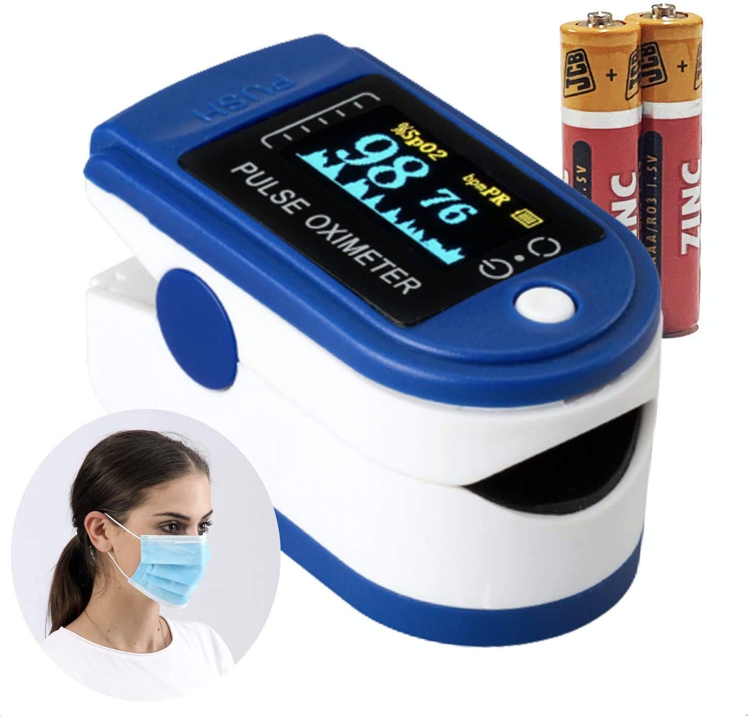 Buy Oxygen Saturation Monitor Kit - Pulse Oximeter for Adults ...