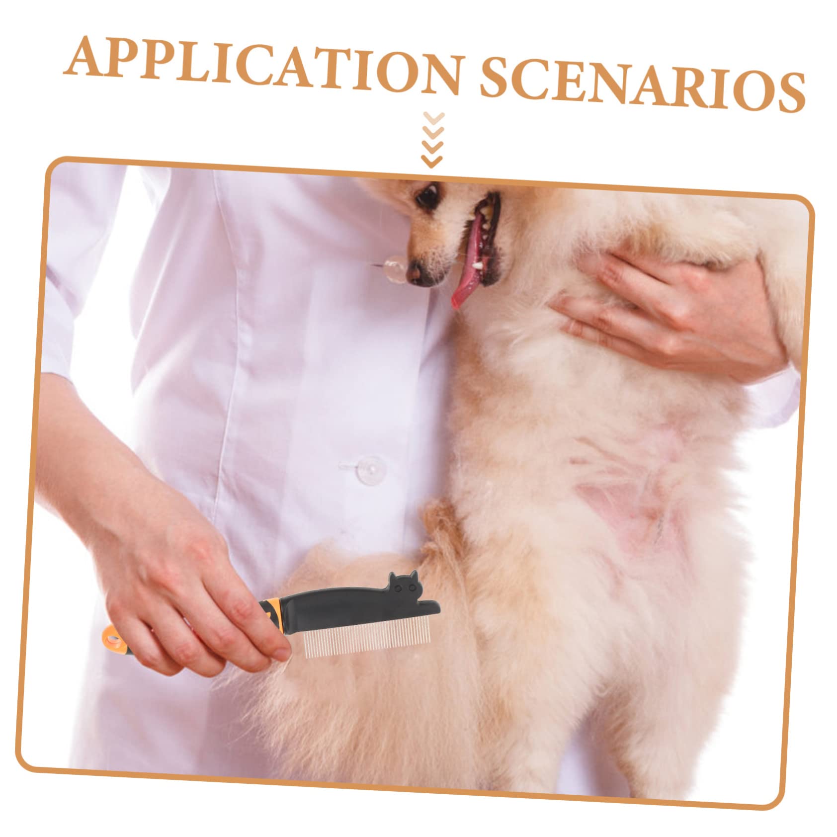 Didiseaon 3 Peines Para Mascotas Cepillos Para Perros Peines Portátiles Resistentes Al Desgaste.
