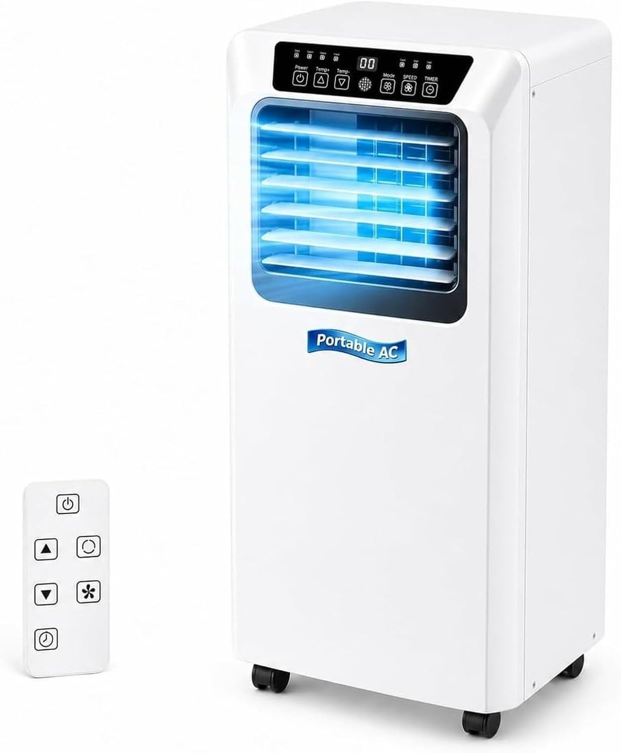Condizionatore Portatile 5000/7000/9000 BTU Raffredda Fino a 20 m², Climatizzatore Mobile per Camera con Deumidificatore, Timer e Telecomando, 3 Velocit, (7000btu), (7000BTU)
