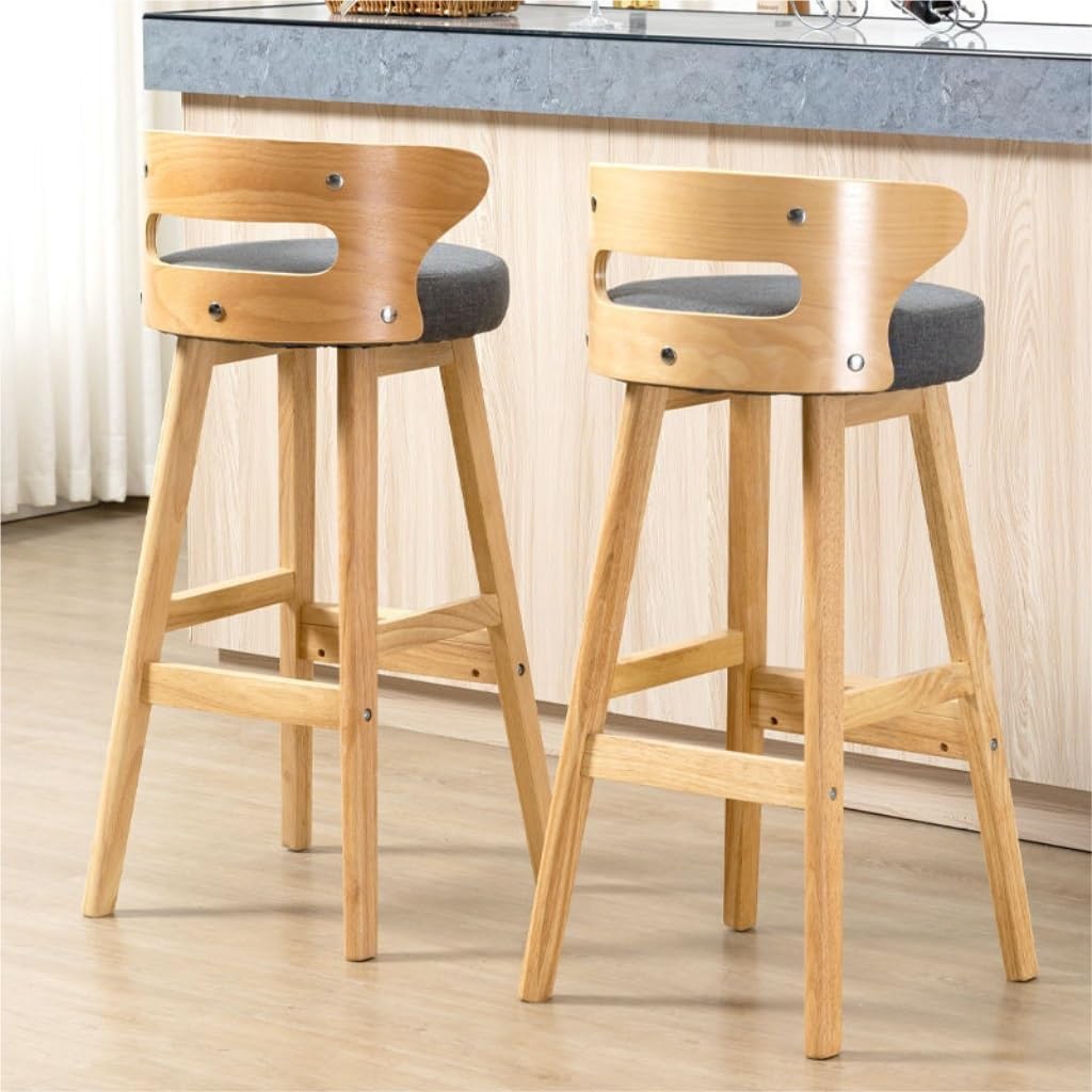꧁ヴィンテージ家具꧂カウンタースツール2脚 ハイチェア バー いす イス 椅子 バーチェア 無垢材 バーチェア ヴィンテージ ハイスツール 背もたれ