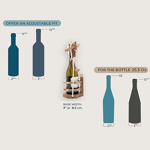 Miniatura 22 de BSIRI Think for Bottle Puzzle Challenging Brain Teaser y Holder Game Almacenamiento funcional Ideal para amantes de las botellas y regalos