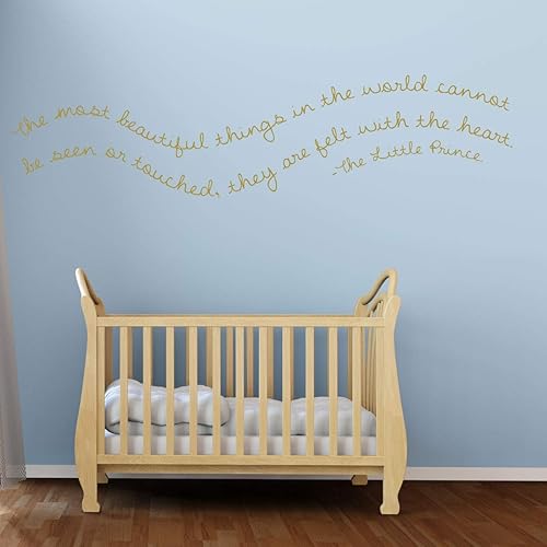 Miniatura 4 de Nursery Wall Decal - Felt With the Heart- The Little Prince Vinyl Wall Decor for Baby's Room, Bedroom or Play Room.