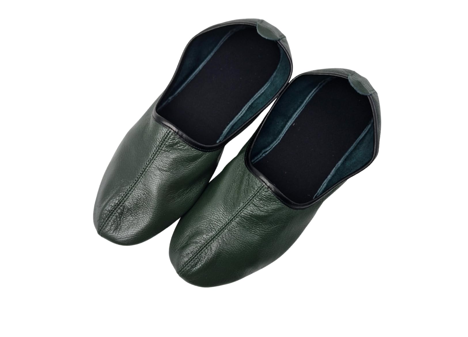 Pantofole unisex in vera pelle bordeaux – comode pantofole Babouches per la casa