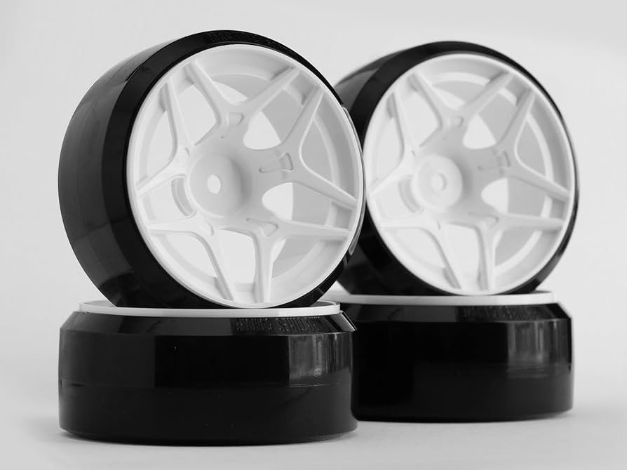 Amazon.co.jp: MRC ホイールセット HDPE タイヤ 内径54mm 4本