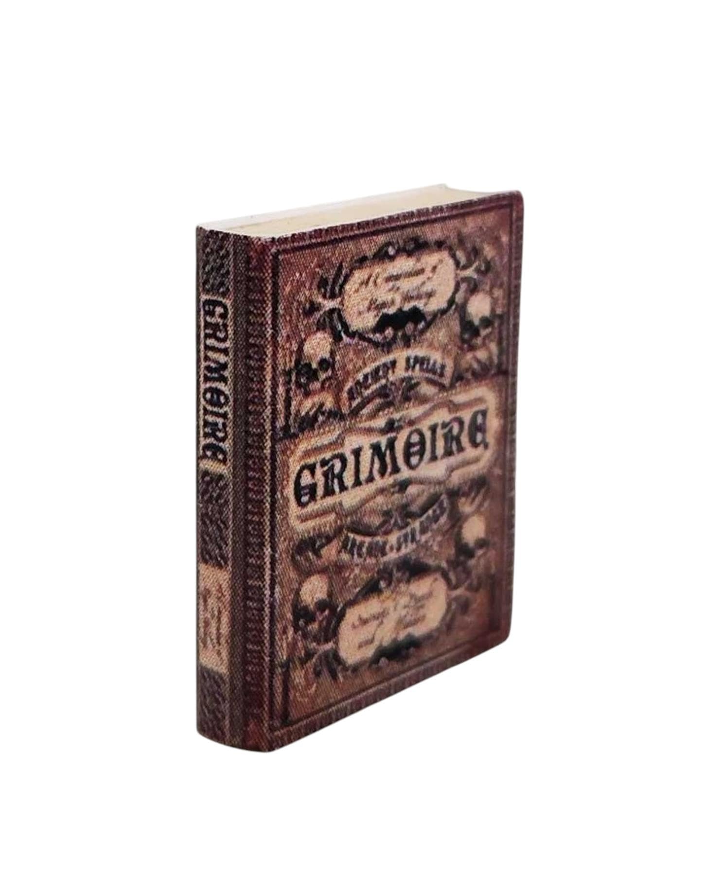 Dolls House Grimoire Magic Spell Book Aged Witches Manual Halloween Accessory