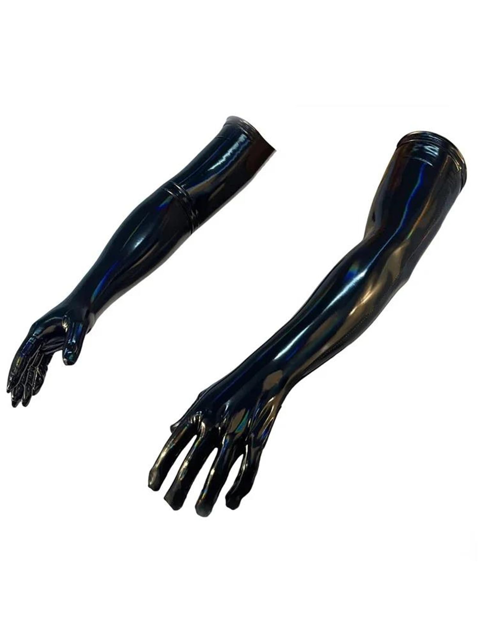 Guantes largos unisex de piel sintética punk rock, longitud de ópera, de alta elasticidad, para cosplay, baile, actuación