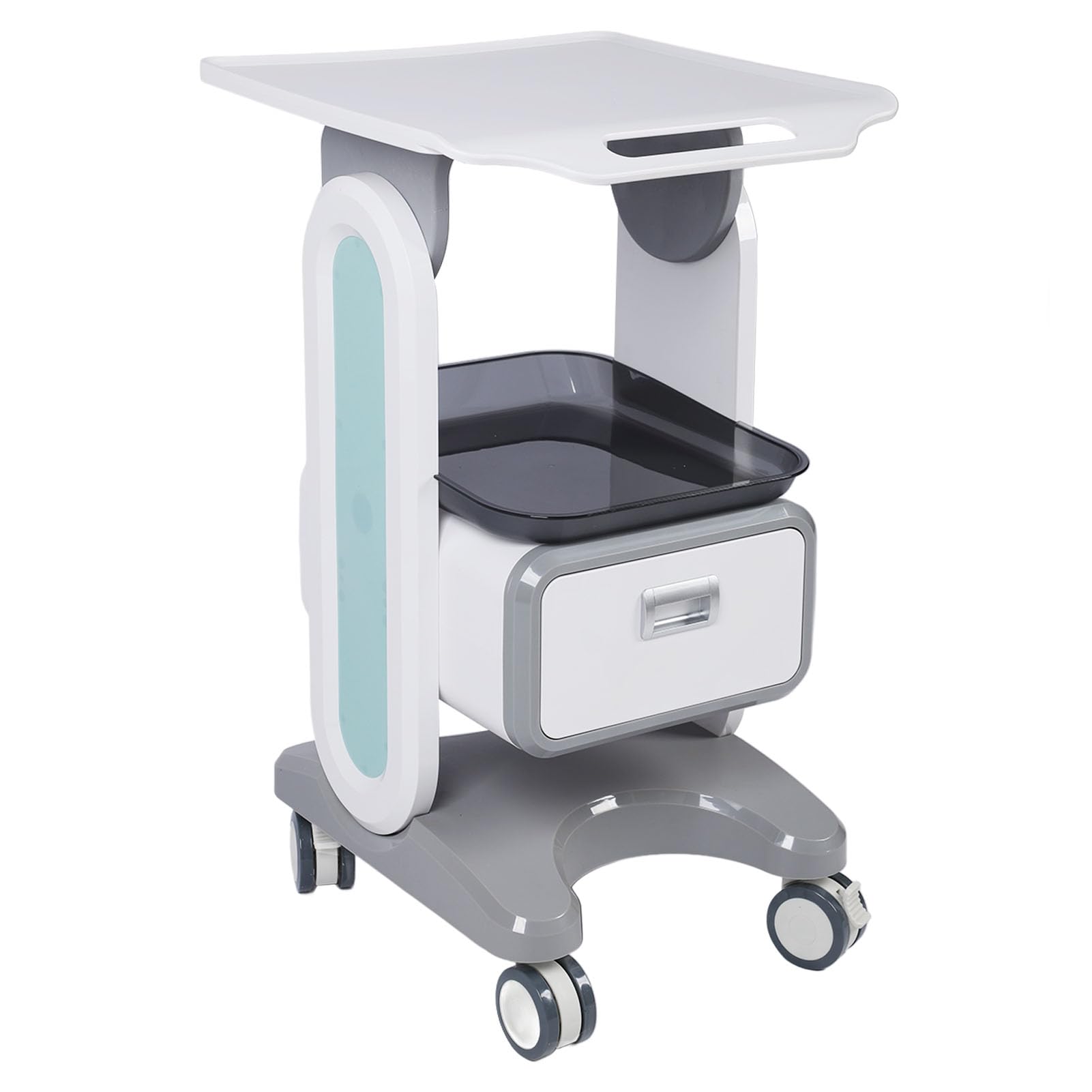 Chariot de Service Médical avec Grande Surface de Travail, Capacité de 50 kg, pour Laboratoire, Cabinet Dentaire et Salon de Beauté