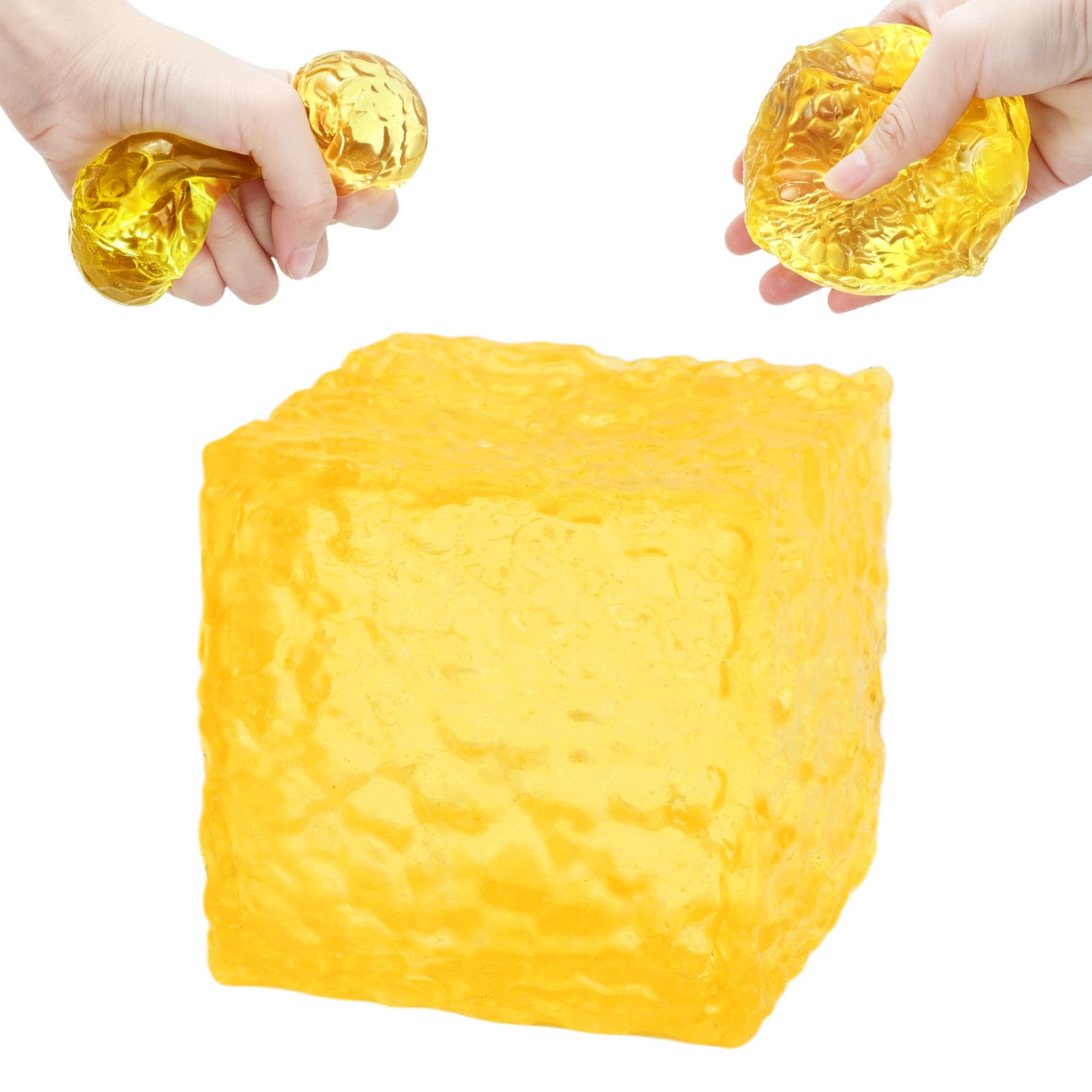 Honeycomb Ice Cube Squishy Fidget Toy, Slow Rising Sensory Stress Ball — image 1