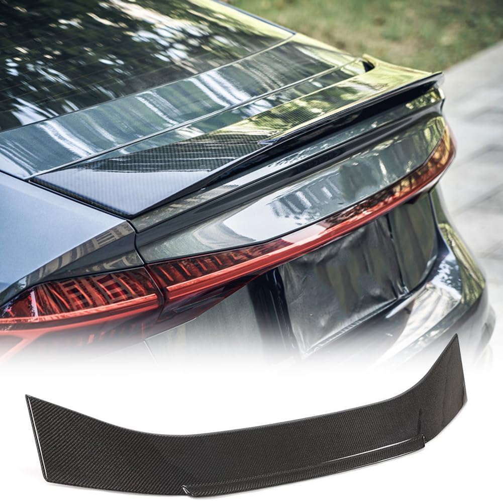 Carbon Fiber Rear Spoiler Fits for Audi A7 Quattro S7 Rs7 Sportback 2019+ Custom Parts Trunk Lip Spoiler High Kick Rear Wing Spoiler Body Kits Factory Outlet