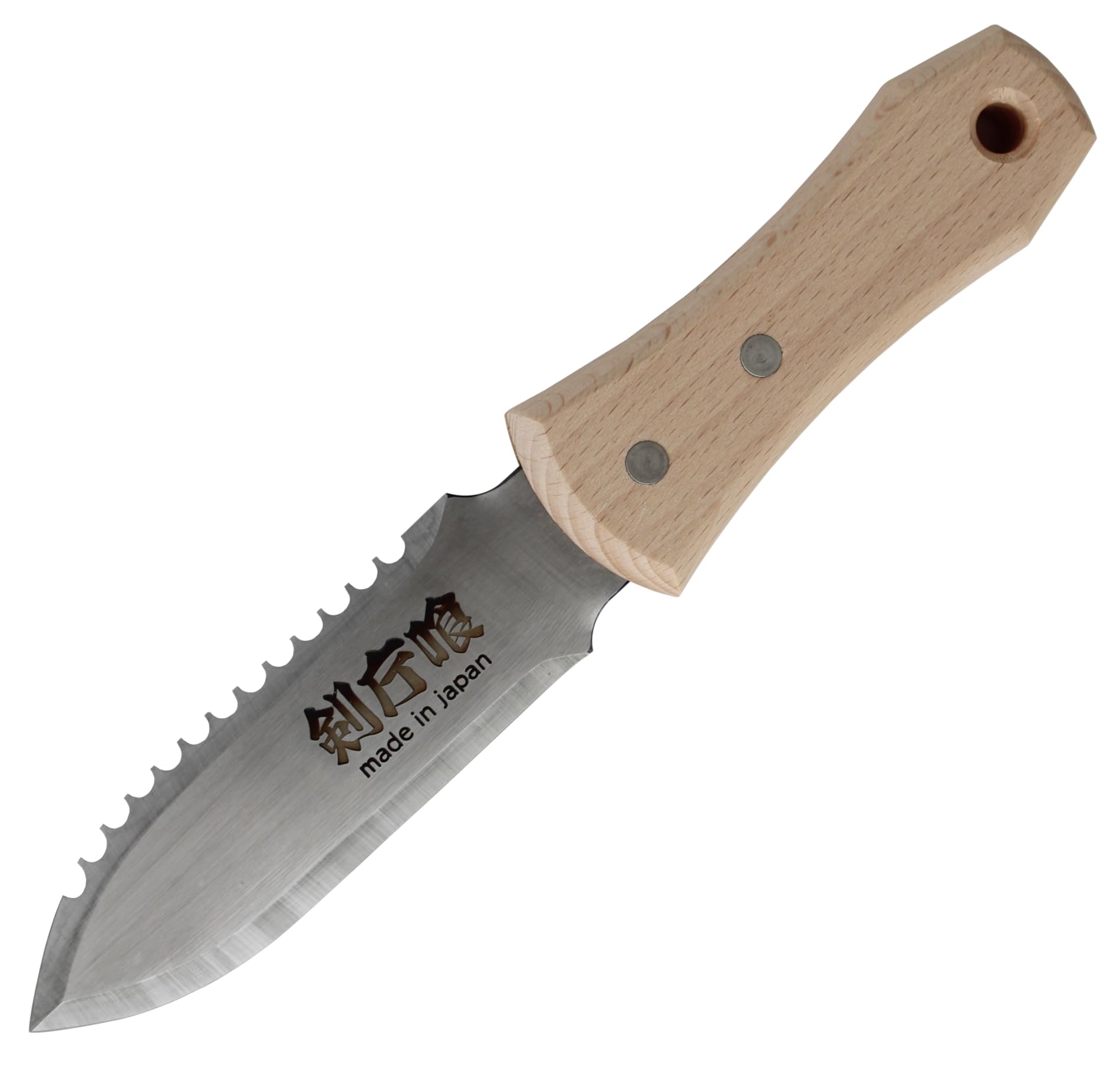 Tenartis Coltello da Scavo Hori Hori in Acciaio Inox, Piccolo - Kenkatabami Made in Japan