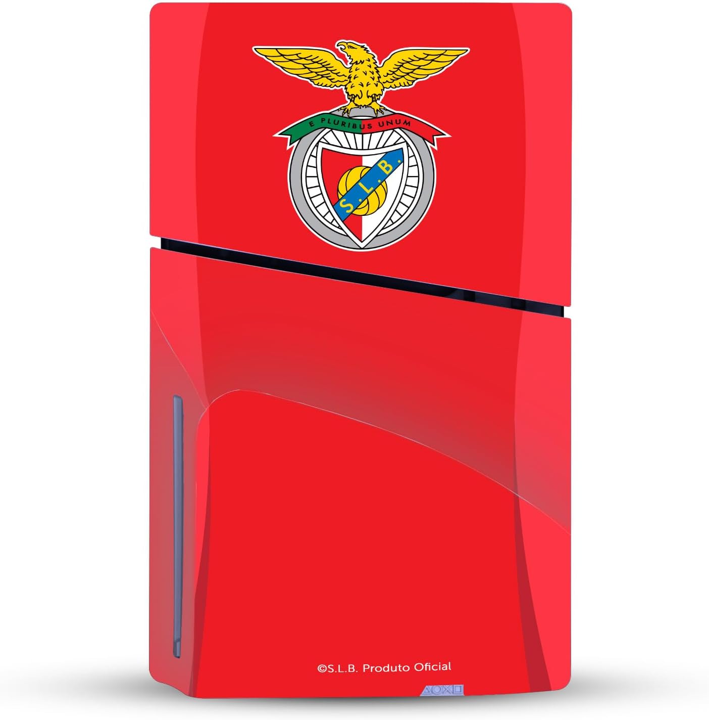 Head Case Designs Officially Licensed S.L. Benfica Home 2024/25 Crest Kit Vinyl Sticker Gaming Skin Decal Cover Compatible With Sony PlayStation 5 PS5 Slim Disc Edition Console
