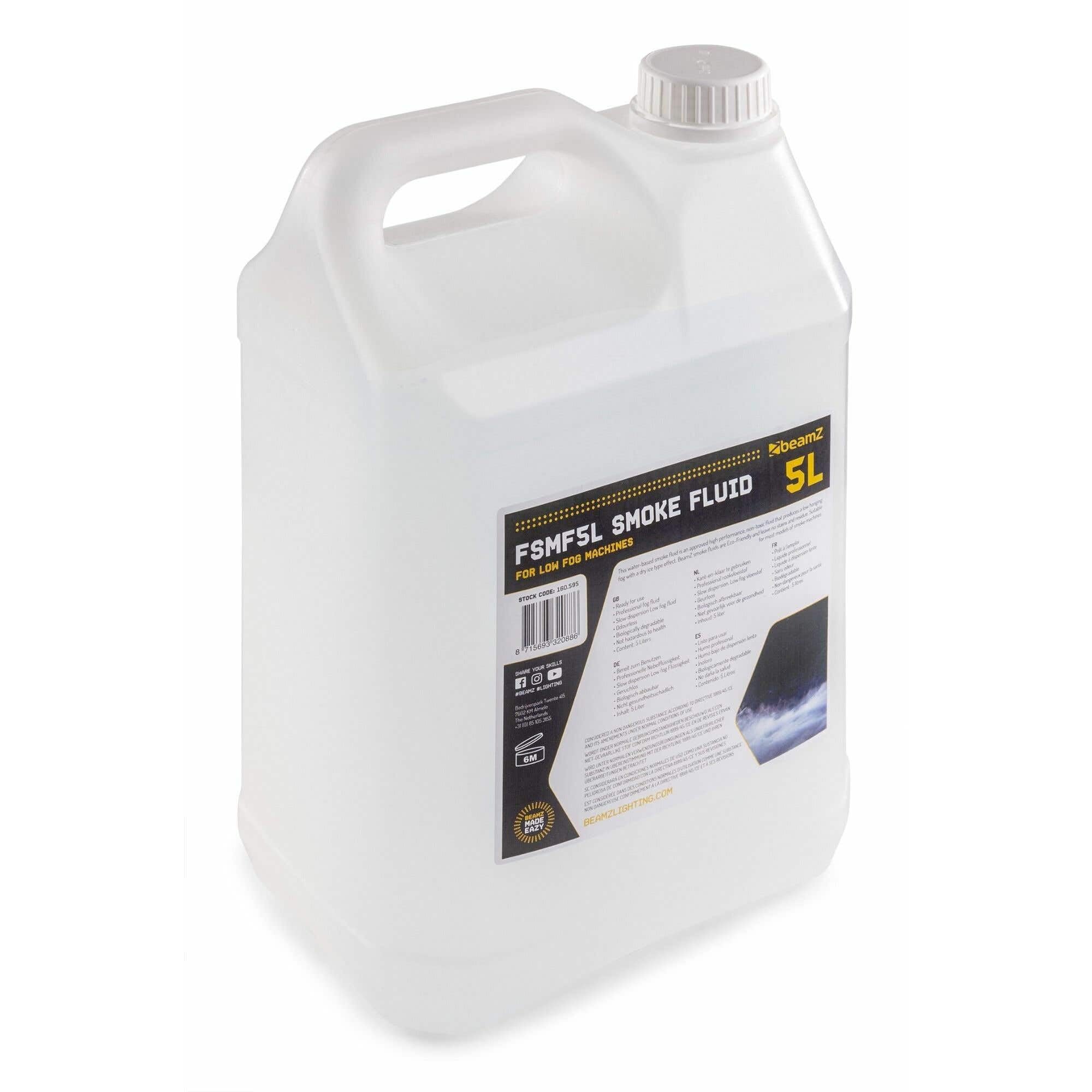 BeamZ ICE700 Machine à Fumée avec 5L de Liquide de Fumée à Brouillard - Idéal pour Animer vos Soirées