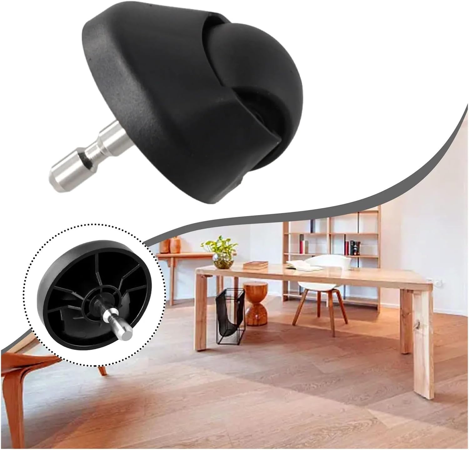 Front Wheel Caster Replacement Parts,Compatible For WYZE, WVCR200S Robot Vacuum Cleaner Accessories Home Appliance