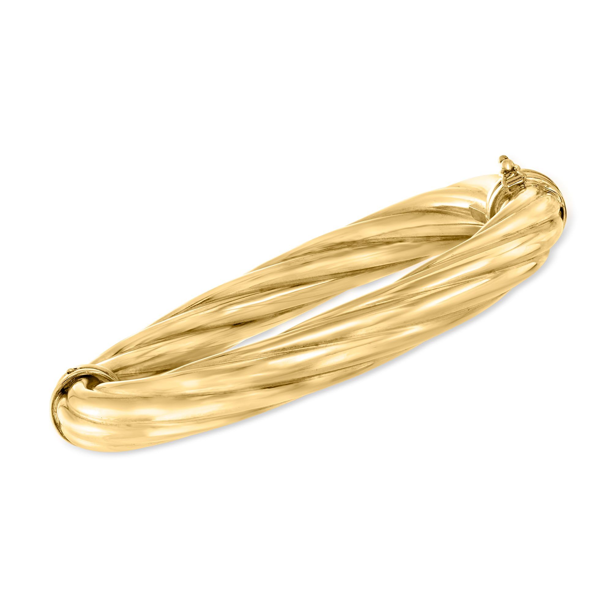 Ross-Simons Italian Twisted Oval Bangle Bracelet