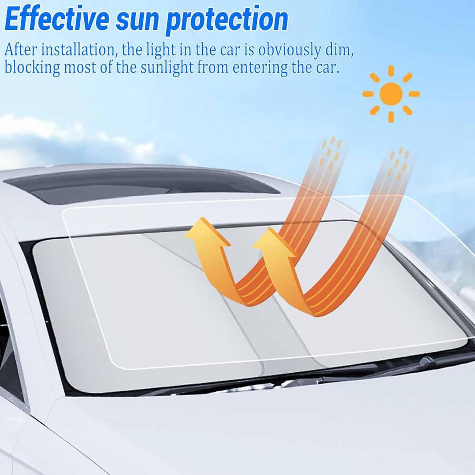 Extension Pare-Soleil Voiture Citroen C4 Grand Picasso - Anti-éblouissement Protection UV Conducteur Et Passager